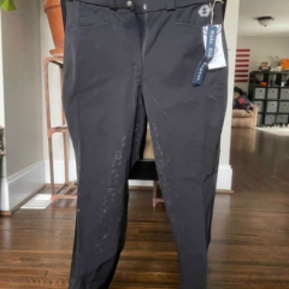 Breeches: Ethos black full-seat breeches - Picture 2 of 3